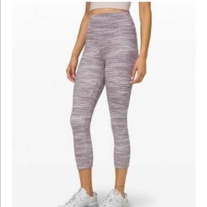 Purple Lululemon Align Cropped Leggings 21”